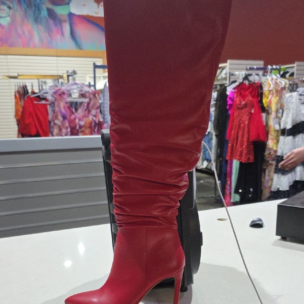 INC International Concepts Red Heeled Boots